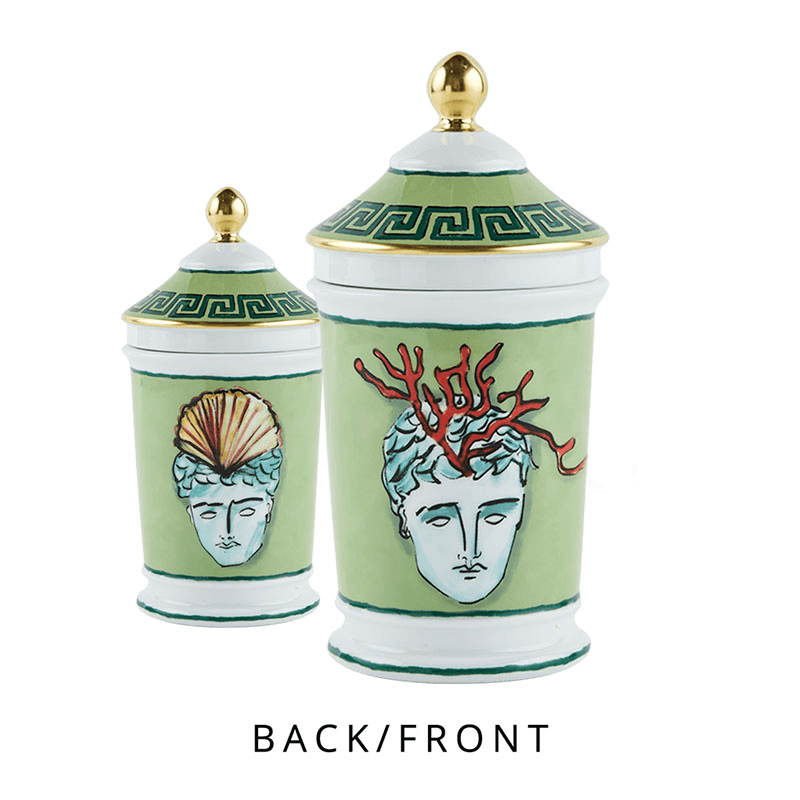 Il Viaggio Di Nettuno Container vase, H20cm, Moss Green