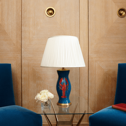 Image showing the Lamp Base, Quite The Catch, Blue, 36 x 15cm product.