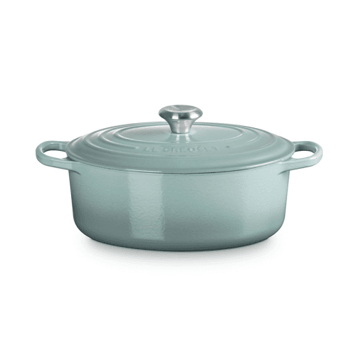 Image showing the Cast Iron Oval Casserole, 29cm, Sea Salt product.