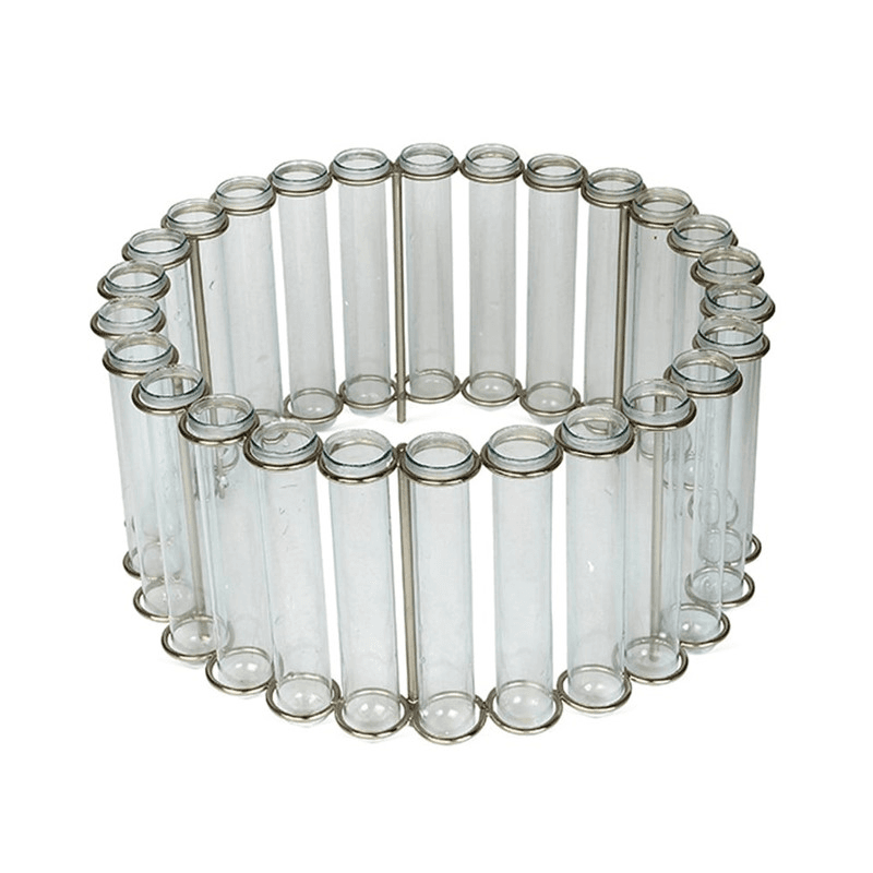 Circular Test Tube Vase, H14.5 x D31cm/tube D2.5cm