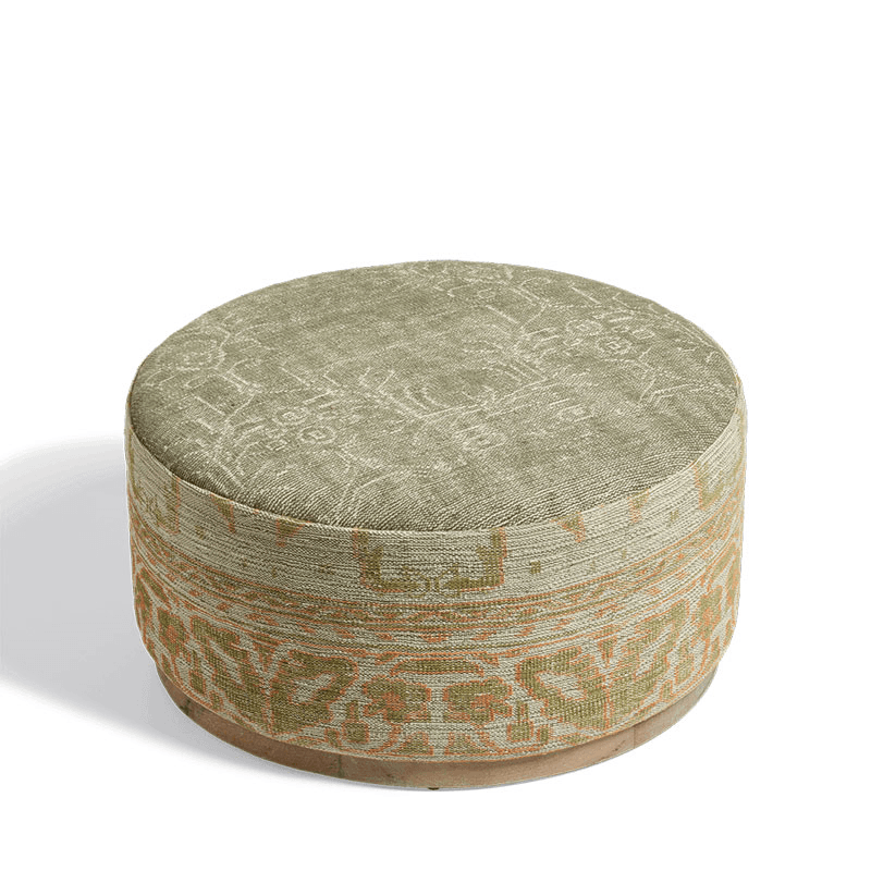 Rosarch Upholstered Ottoman, Sage