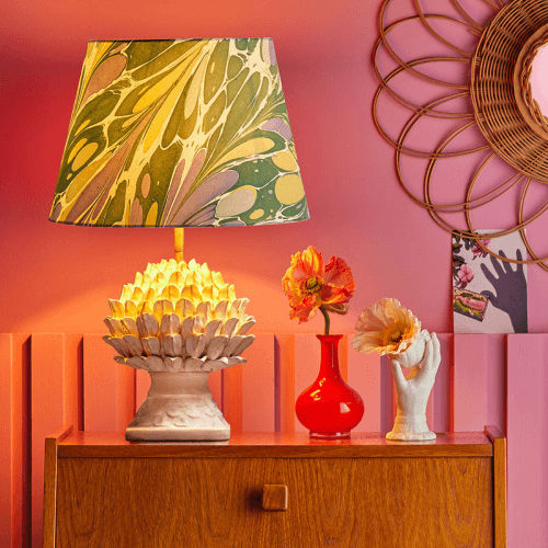 Image showing the Anetta Table Lamp, H31cm, Stone product.