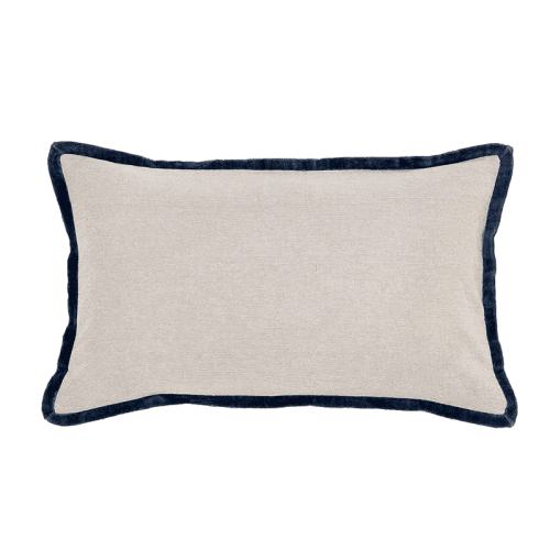 Image showing the Jaipur Trim Cushion, 30 x 50cm, Ink product.
