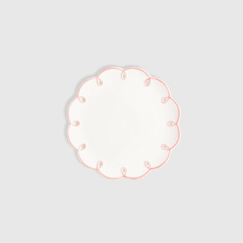 Image showing the Squiggle Set of 4 Starter Plates, D19cm, Pink product.