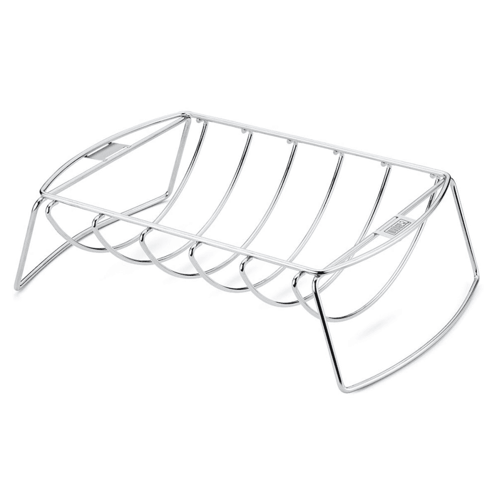 Rib rack and roast holder, Silver