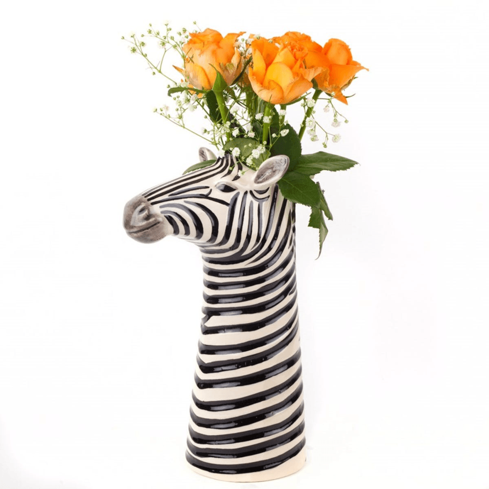 Zebra Large flower vase, L12.5 x D19 x H26.5cm