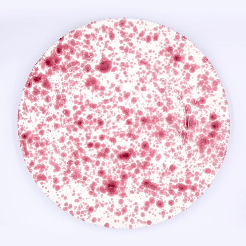Splatter Dinner Plate, D24cm, Cranberry