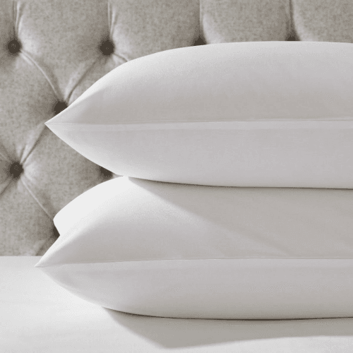 Image showing the Essentials - 200 Thread Count Egyptian Cotton Standard pillowcase, 50 x 75cm, White product.