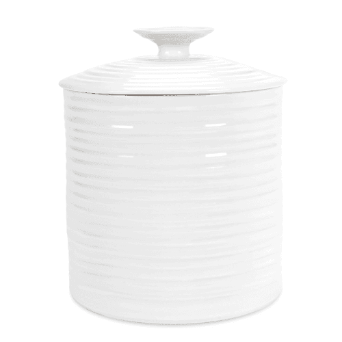 Image showing the Ceramics Storage jar large, 16 x 16.5cm, White product.
