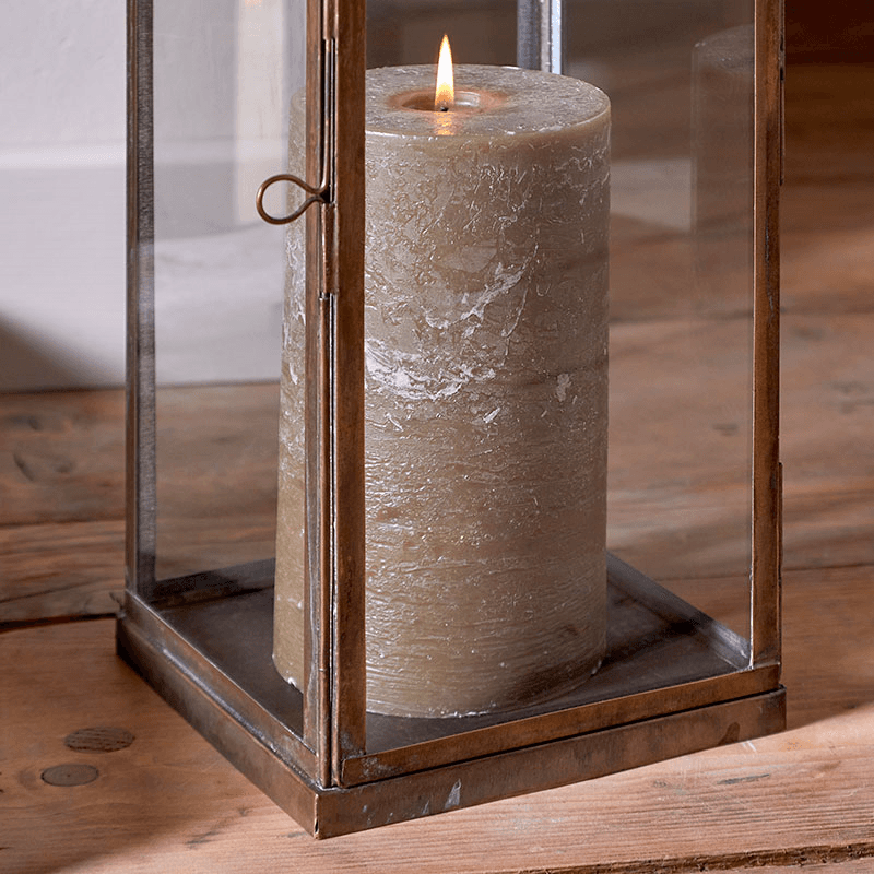 Nivas Lantern, H41cm, Antique Brass