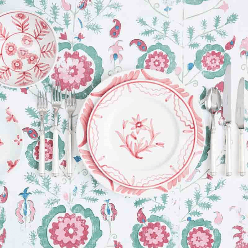 Plate, Summer Flower, Pink, Medium, 23cm