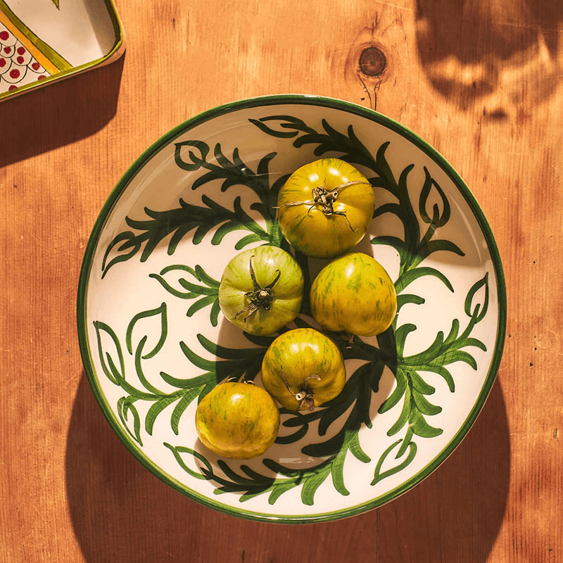 Vina Large Bowl, D24cm, Green