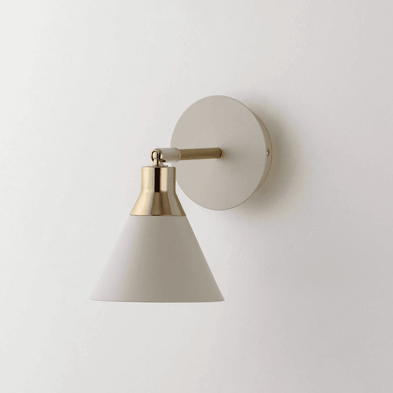Cone Wall Light, H13.5cm, Sand