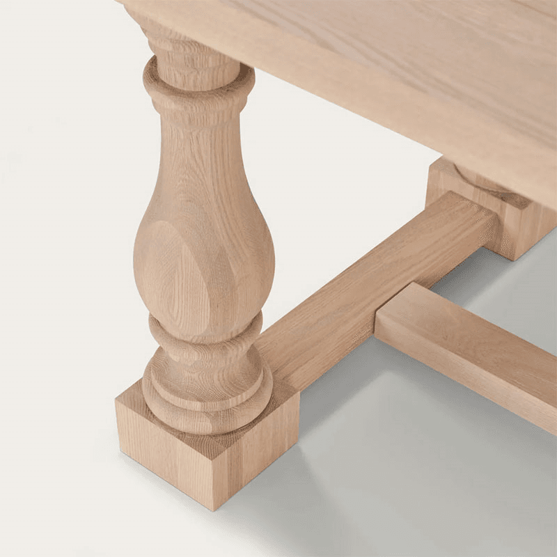 Balmoral 6-10 Seater Extending Dining Table, Natural Oak