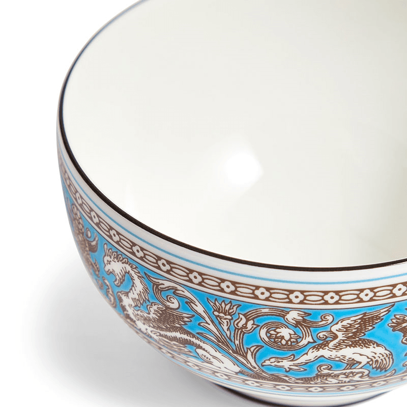 Florentine Rice Bowl, D10.5cm, Turquoise