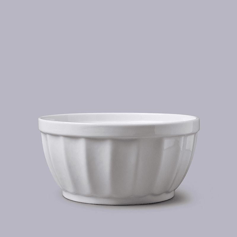 Fluted Bowl, 700ml, White