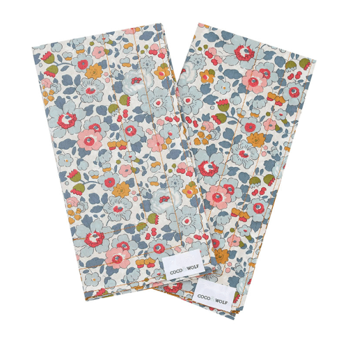 Image showing the Betsy Set of 4 Stitch Napkin, Grey product.