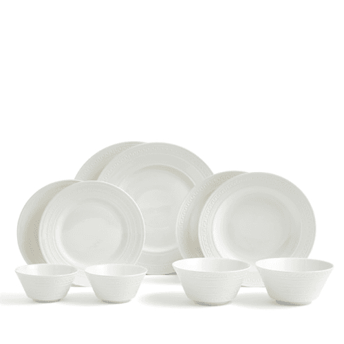 Image showing the Intaglio 10 Piece Dinnerware Set, White product.