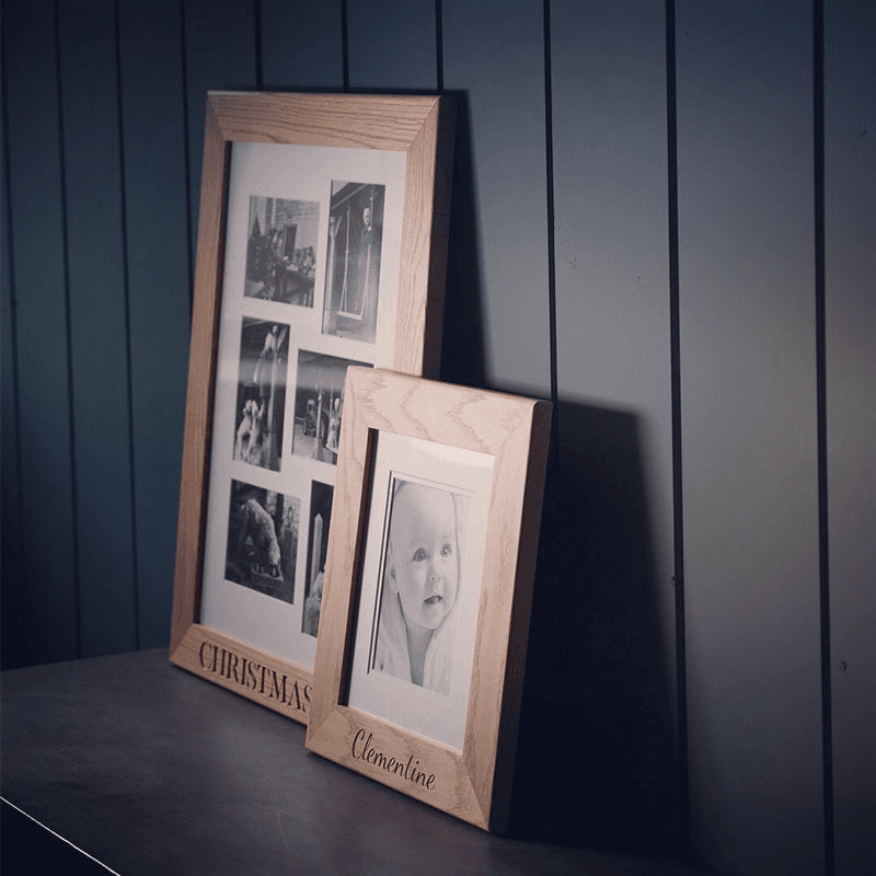 Personalised 10x12" Photo Frame, Oak
