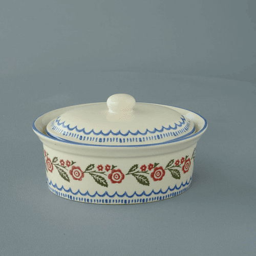 Image showing the Creeping Briar Oval butter dish product.