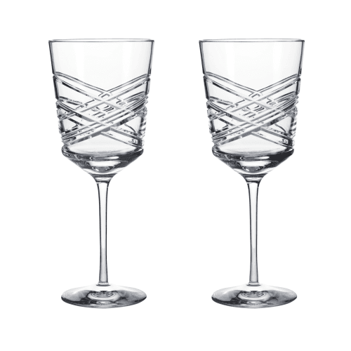 Image showing the Aran Set of 2 Red Wine Glasses, 475ml, Clear product.