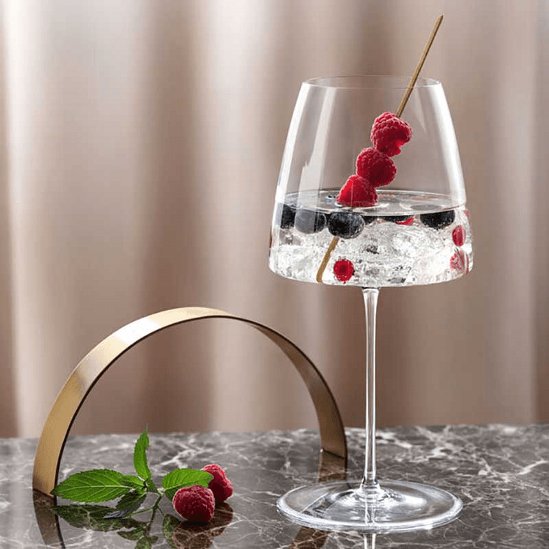 MetroChic Set of 2 Red Wine Glasses, 380ml, Clear