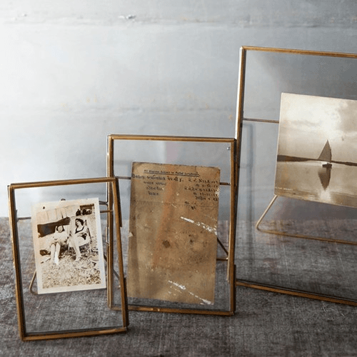 Image showing the Danta Photo Frame, 4 x 6", Antique Brass product.