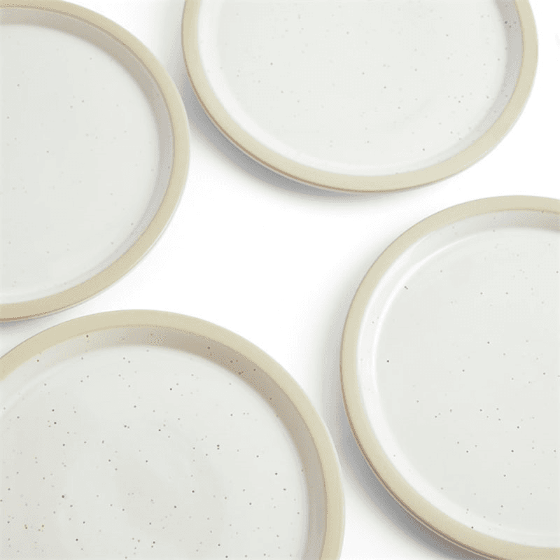 Urban Dining Set of 4 Plates, D25.5cm, White