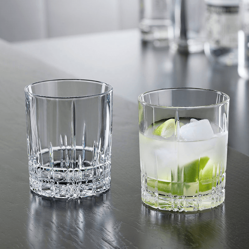 Perfect Serve Set of 4 Double Old Fashioned Glasses, 368ml, Clear