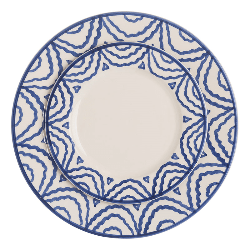 Tabla Set of 2  Side Plates, D20cm, Blue