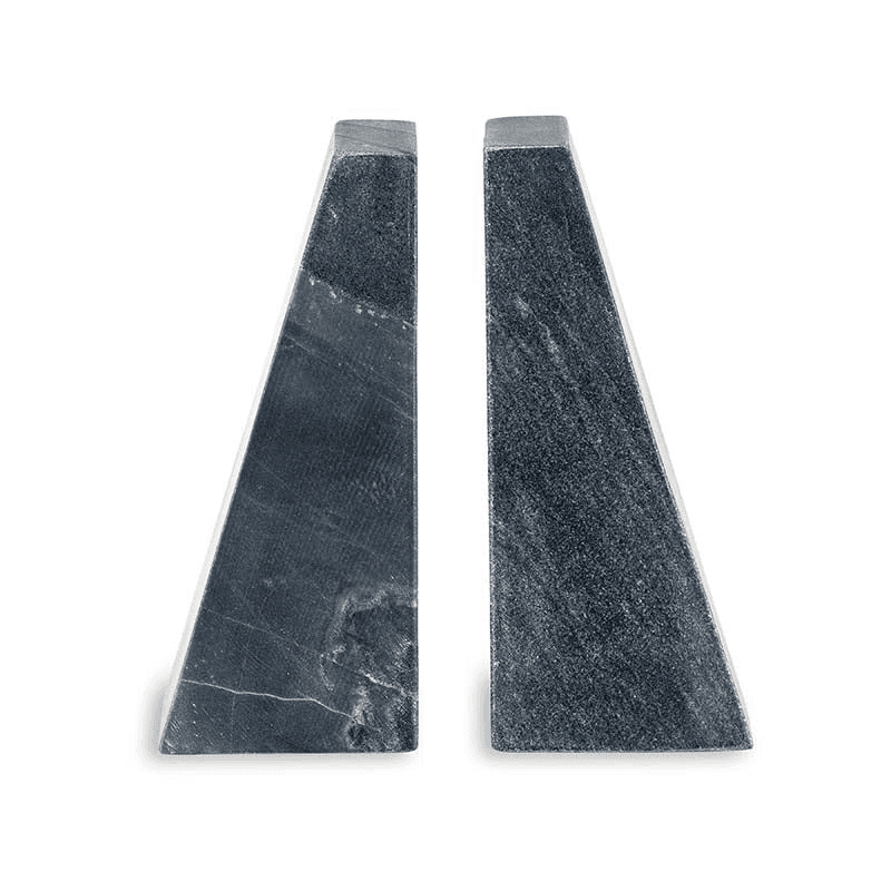 Juda Marble Bookends, H20cm, Black
