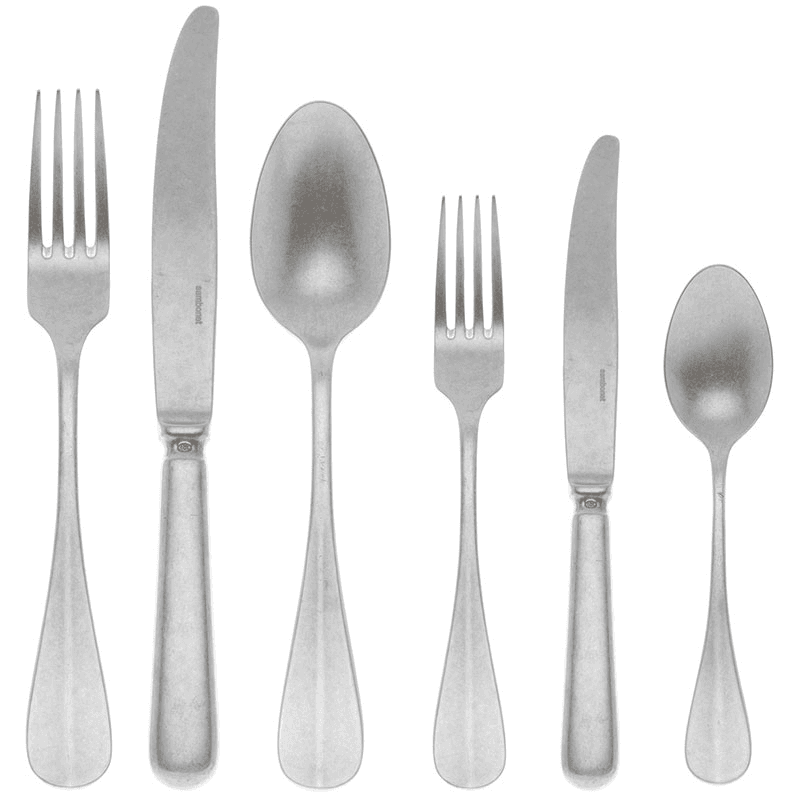 Baguette 36 Piece Cutlery Set, Vintage Stainless Steel