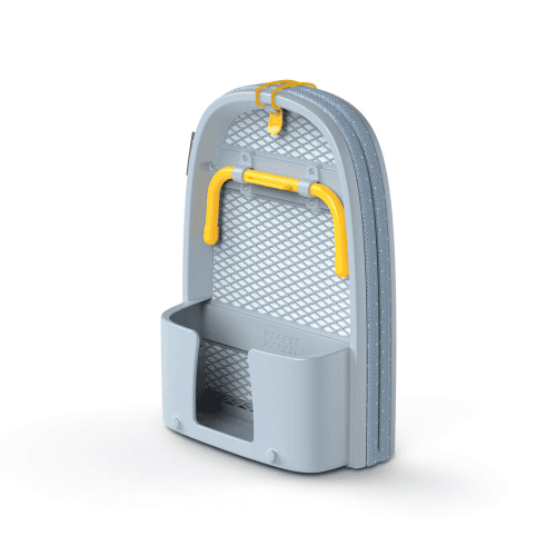 Image showing the Pocket Folding Table Top Ironing Board Grey/yellow product.