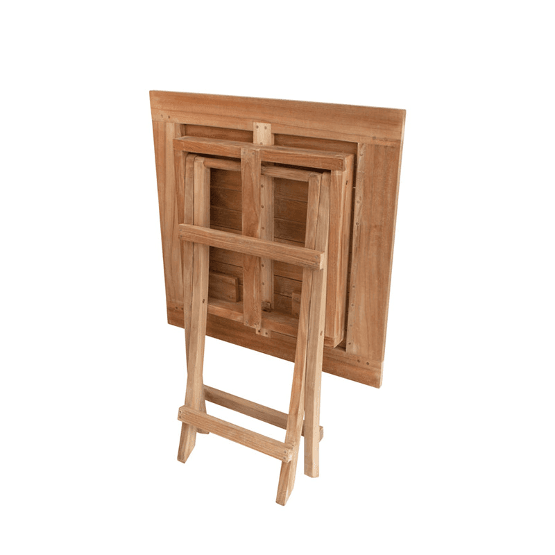 Iris Square Folding Table, L70 x W70cm, Teak