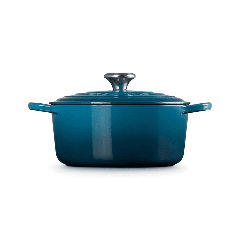 Signature Cast Iron Round casserole, Dia24cm - 4.2L, Deep Teal
