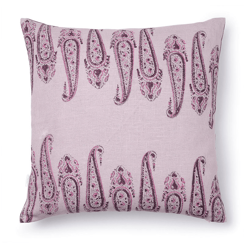 Isha Linen Cushion, 50cm x 50cm, Purple