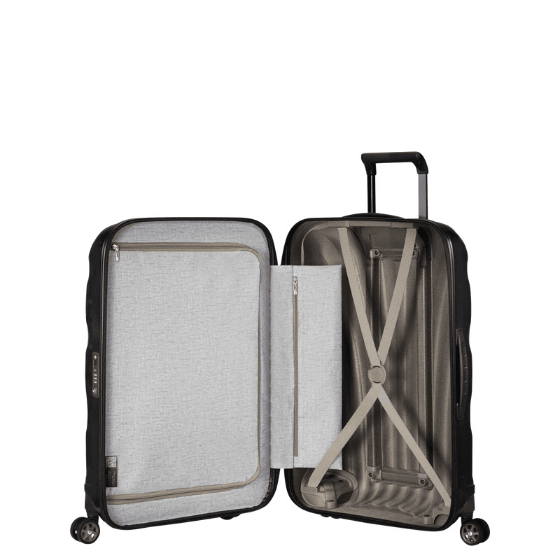 C-Lite Spinner Suitcase, H69 x L46 x W29cm, Black