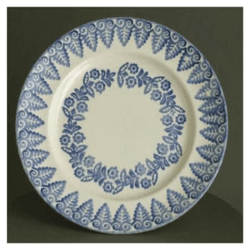 Lacey Blue Plate, 25cm
