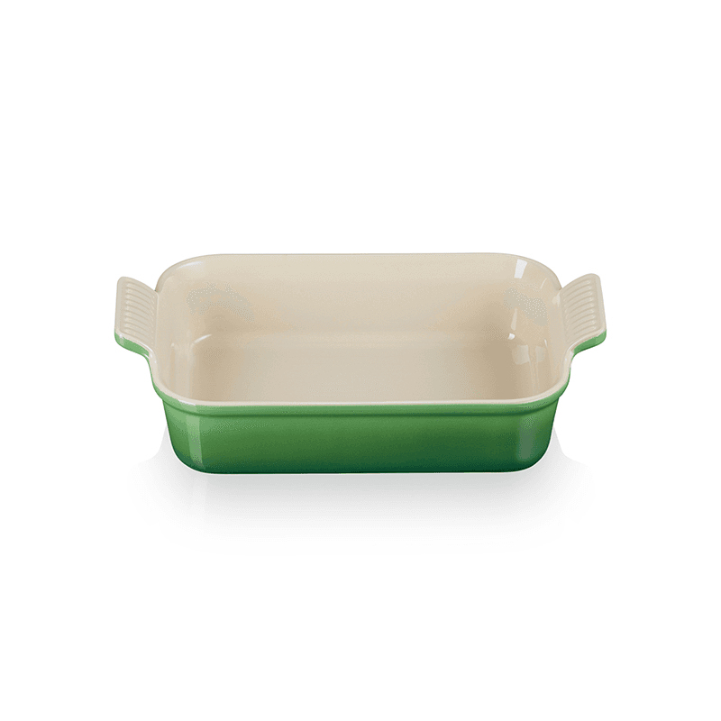 Stoneware Heritage Rectangular Dish, 26cm, Bamboo Green