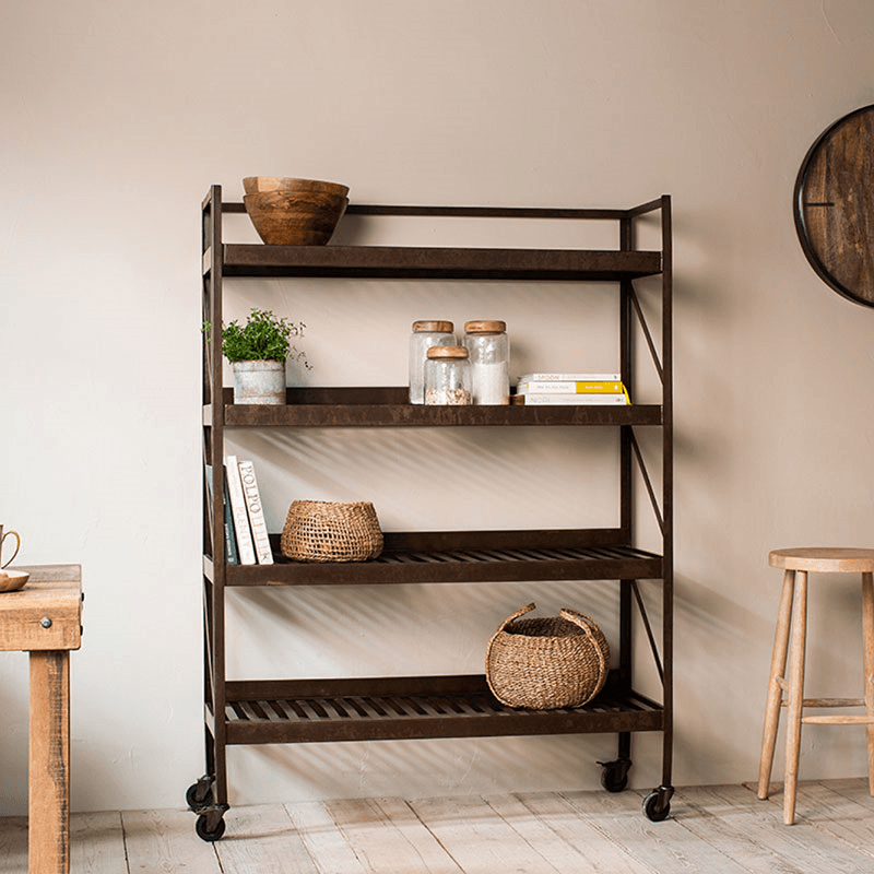 Umi Iron Shelf, H170 x W120cm, Rust