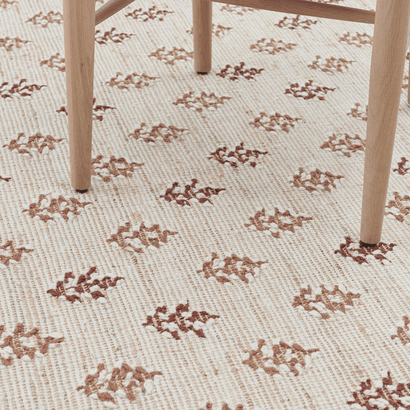 Rona Rug, 170 x 240cm, Burnt Sienna