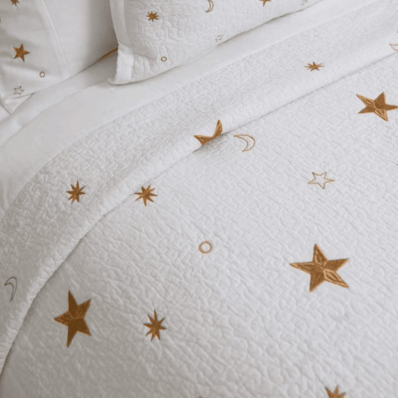 Constellations Quilt, White