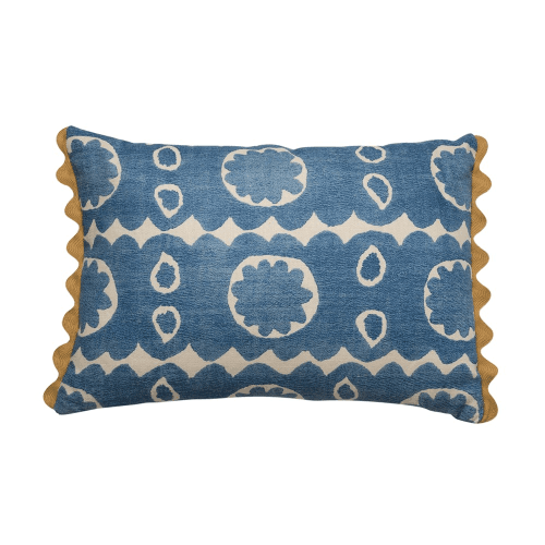 Image showing the Osborne Cushion, 35 x 50cm, Blue product.