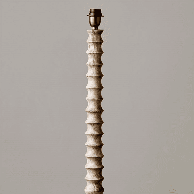 Avisa Mango Wood Floor Lamp, H133cm, Natural