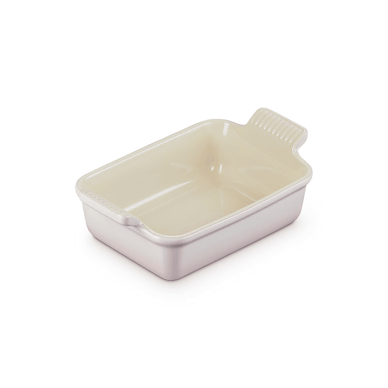 Stoneware Heritage Rectangular Dish, 19cm, Shell Pink
