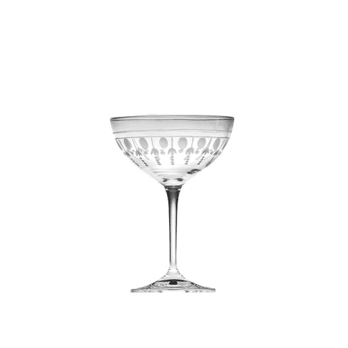 Image showing the Nouveau Saucer Champagne, 210ml, Clear product.