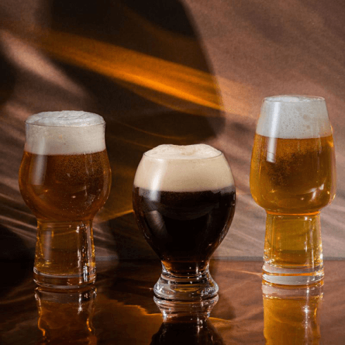 Image showing the Three Cheers for Beers Set of 3 Beer Glasses, Clear product.