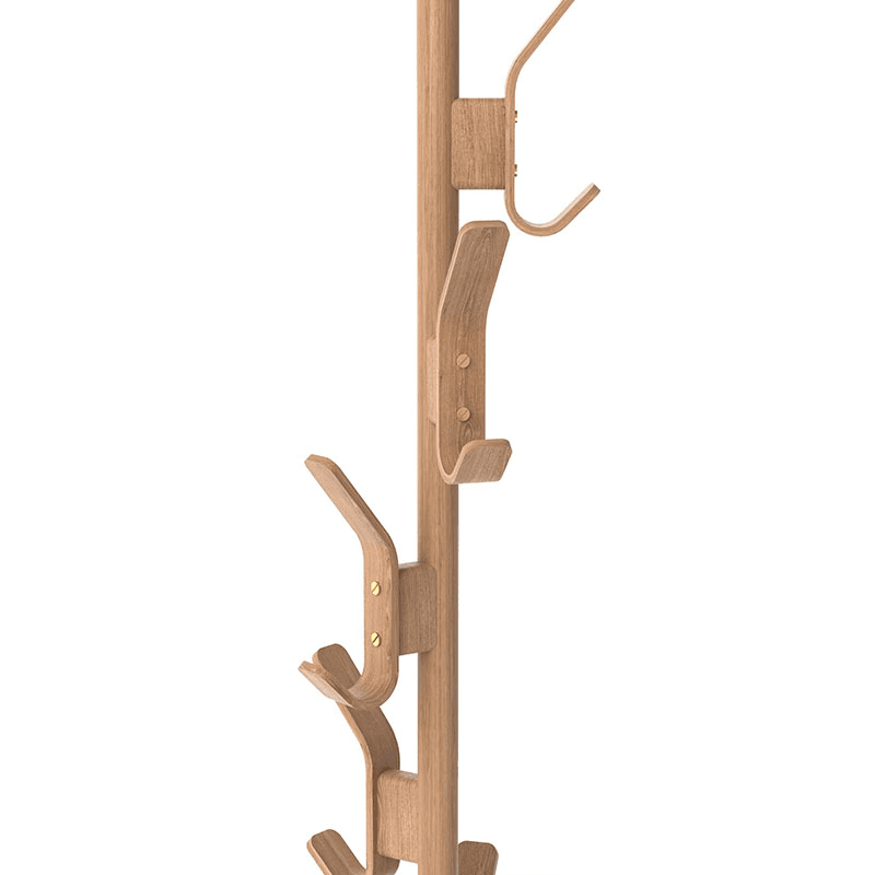 Right Hook Coat Stand, H175cm, Oak