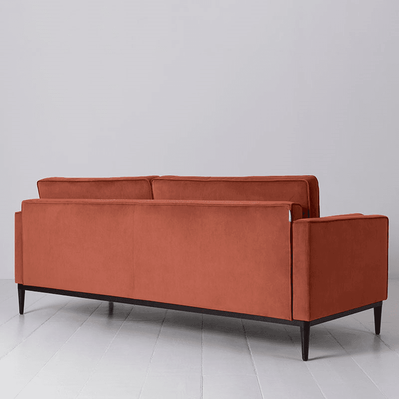 Model 02 Velvet 3 Seater Sofa, Brick