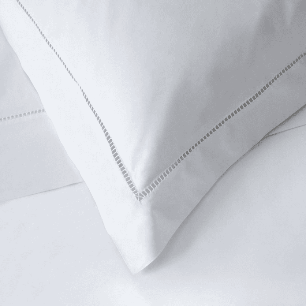 Santorini - 200 Thread Count Cotton Oxford pillowcase, 50 x 90cm, White